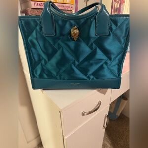 Kurt Geiger Quilted Teal Tote